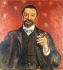 Фрагмент портрета Ф. Ауэрбаха работы Э. Мунка (1906)