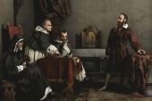 Галилей отвечает на вопросы инквизиции. Работа К. Банти, 1857