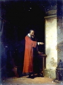 Галилей в тюрьме. Работа Ж.-А. Лорена (1763-1832
