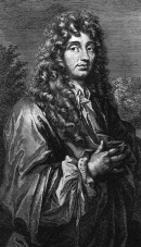 ГЮЙГЕНС Христиан (Huygens Christiaan) Гравюра с картины Каспара Нечера работы Г. Эделинка
