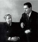В.Л. Лёвшин с сыном проф. Л.В. Лёвшиным