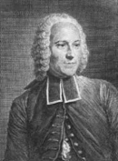 НОЛЛЕ Жан Антуан (Nollet Jean Antoine). Портрет работы М.К. де ла Тура. Мюнхен. Старая Пинакотека.