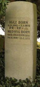 Могила М. Борна на Stadtfriedhof Göttingen  Gottingen Göttinger Landkreis Lower Saxony (Niedersachsen), Germany. Источник: http://www.findagrave.com/