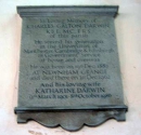 Мемориальная доска Ч.Г. Дарвину в St Botolph Churchyard  Cambridge City of Cambridge Cambridgeshire, England. Источник: http://www.findagrave.com/