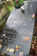 Могила К. Ольшевского на Раковичском кладбище в Кракове, Польша