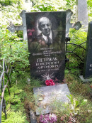 Надгробие К.А. Петржака на Серафимовском кладбище. Фото С. Семёнова. Источник: https://clck.ru/36Z6s7 (Википедия)