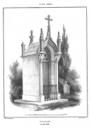 Внешний вид утраченного погребения  С.Д. Пуассона на кладбище Пер-Лашез. Источник: https://fr.wikisource.org/wiki/Les_principaux_monuments_fun%C3%A9raires/Poisson