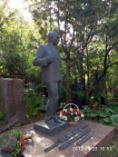 Могила Н.Н. Семенова на Новодевичьем кладбище. Фото В.Е. Фрадкина