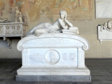 Надгробие О.Ф. Моссотти by Giovanni Duprè, Camposanto of Pisa. Сверху - аллегория Астрономии