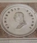 Барельеф В. Вивиани в Tribuna di Galileo во Флоренции. Фото В.Е. Фрадкина, 2019