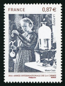  М. Кюри. Почтовая марка