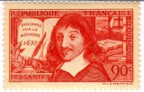 Почтовая марка с изображением Р. Декарта