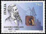 Марка с изображением Г. Феррариса