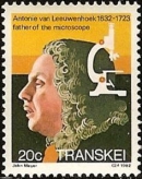 ЛЕВЕНГУК Антони ван (Leeuwenhoek Antonie van).Почтовая марка