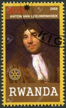 ЛЕВЕНГУК Антони ван (Leeuwenhoek Antonie van). Почтовая марка